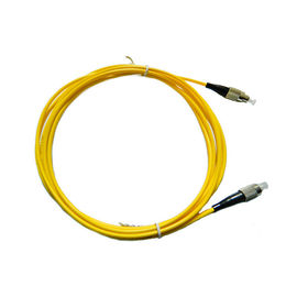 Baixo cabo de remendo ótico da perda de inserção, cabo de remendo simples da fibra do PVC Fc de 3M