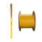 Cabo protegido apertado amarelo da fibra, manutenção programada interna milímetro 0.9mm do cabo da fuga da fibra de GJFJV