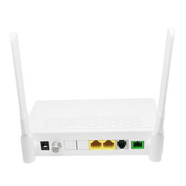 12V unidade ótica da rede de Onu da fibra do modem 1Ge+1Fe+Wifi+Catv+Pots da C.C. Epon FTTH Onu