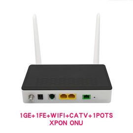 O dispositivo de Internet de Fiberhome Gpon Onu 1Ge+1Fe+Catv+Wifi + potenciômetros Dual modo